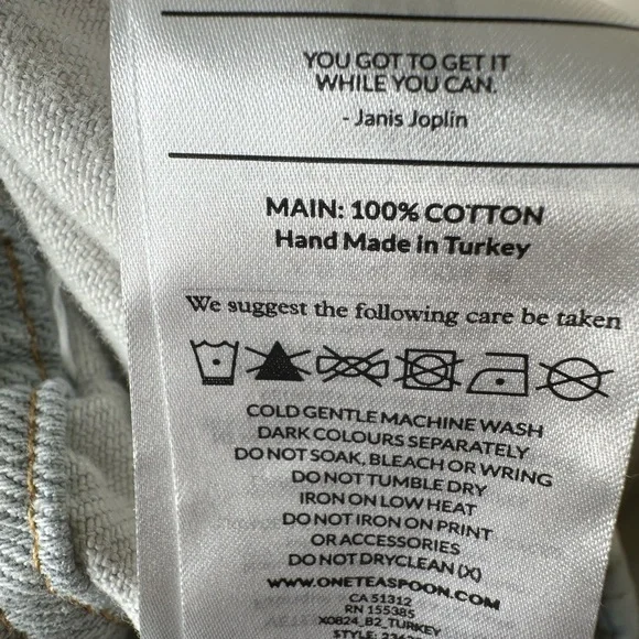 One Teaspoon Shabby Kingpin Jeans Brando Wash Size XS New - Picture 14 of 15